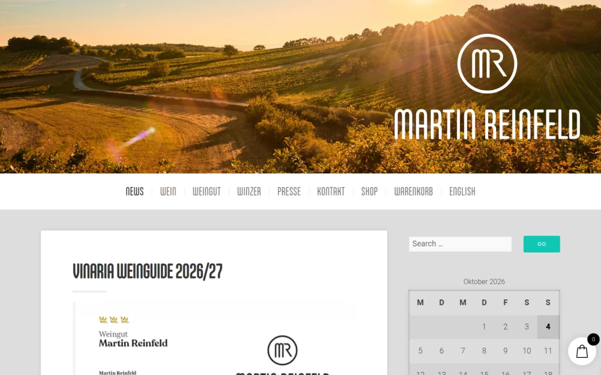 Startseite von martinreinfeld.at