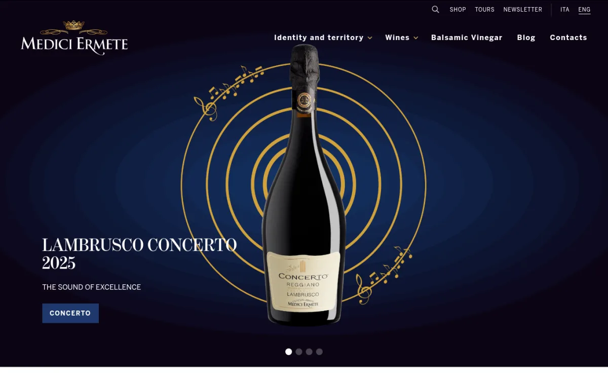 Startseite von medici.it