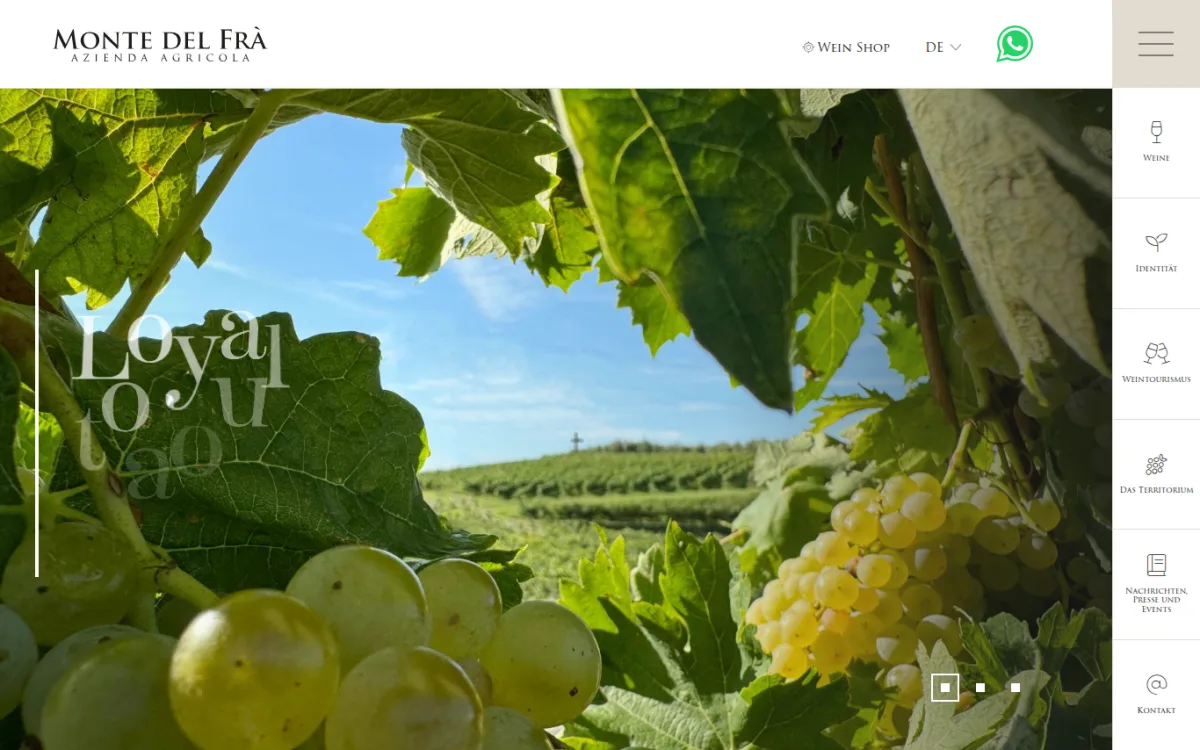 Startseite von montedelfra.it