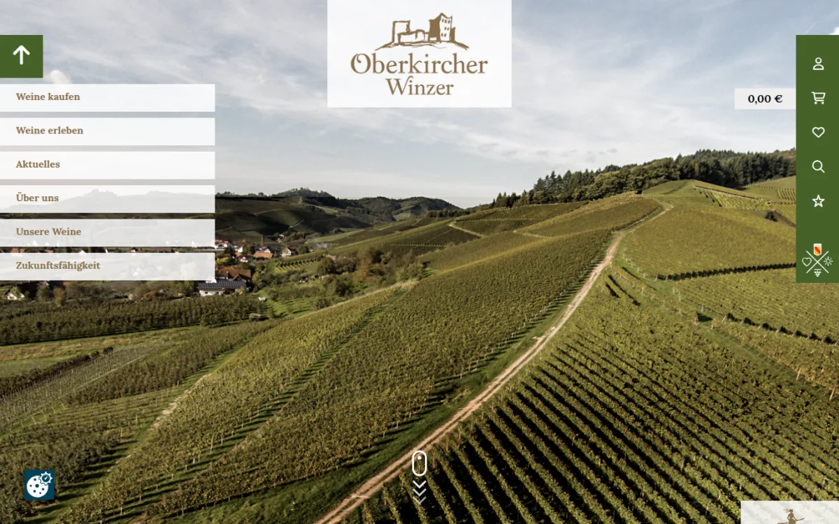 Startseite von oberkircher-winzer.de