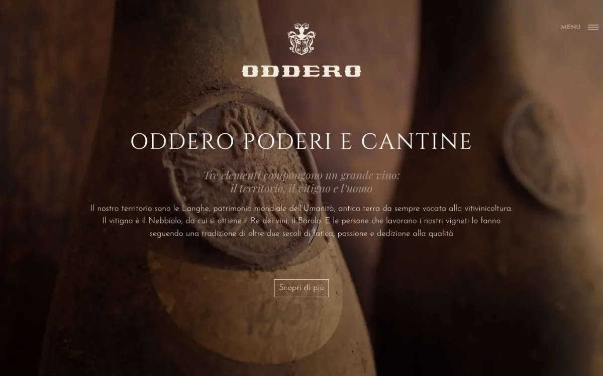 Startseite von oddero.it