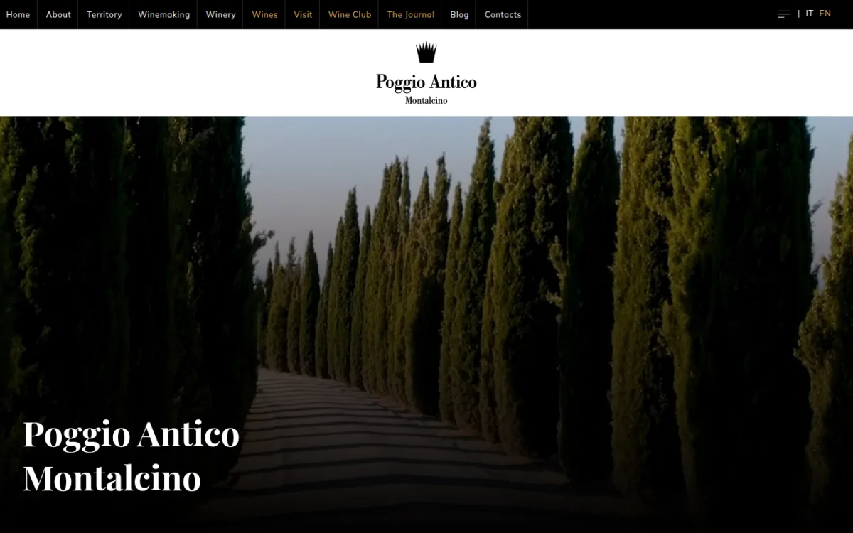 Startseite von poggioantico.com