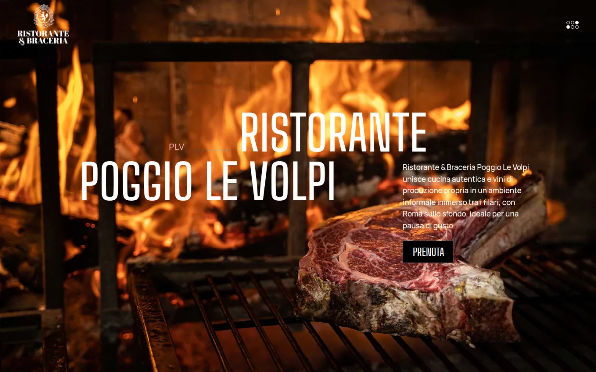 Startseite von ristorante.poggiolevolpi.com