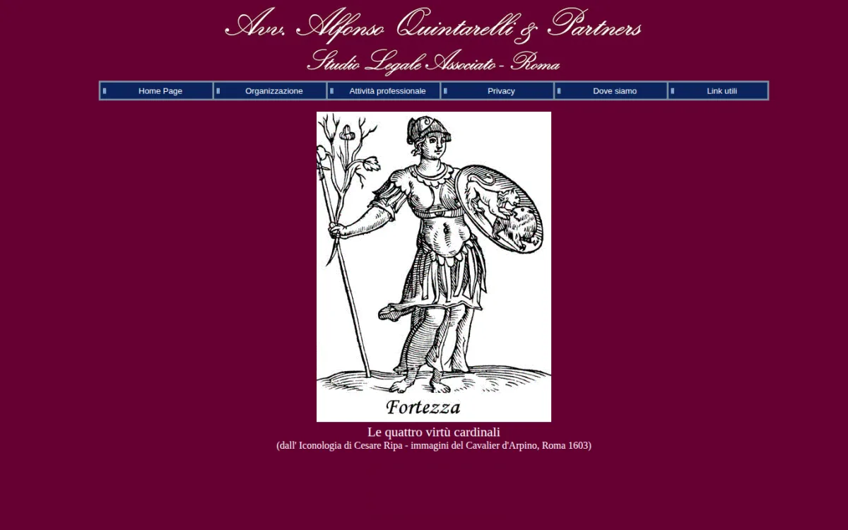 Startseite von avvocatoquintarelli.it