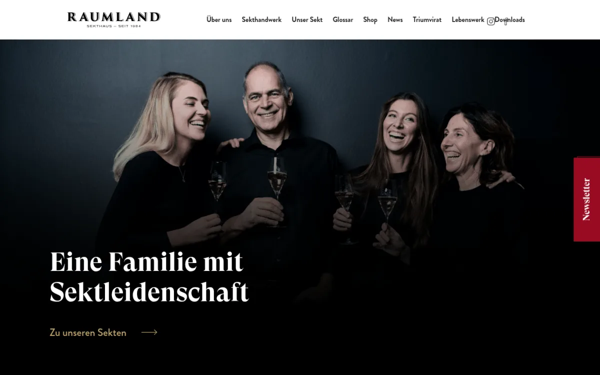 Startseite von raumland.de