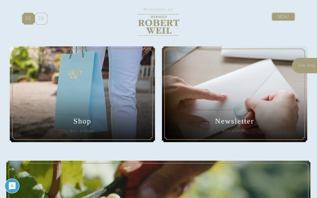Startseite von weingut-robert-weil.com