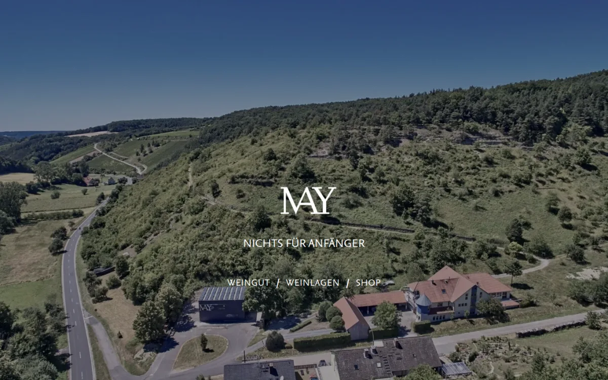Startseite von weingut-may.de
