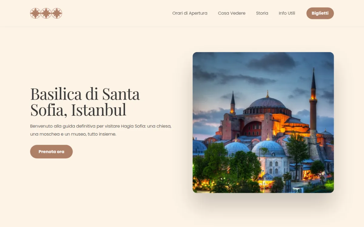 Startseite von santasofiaistanbul.com