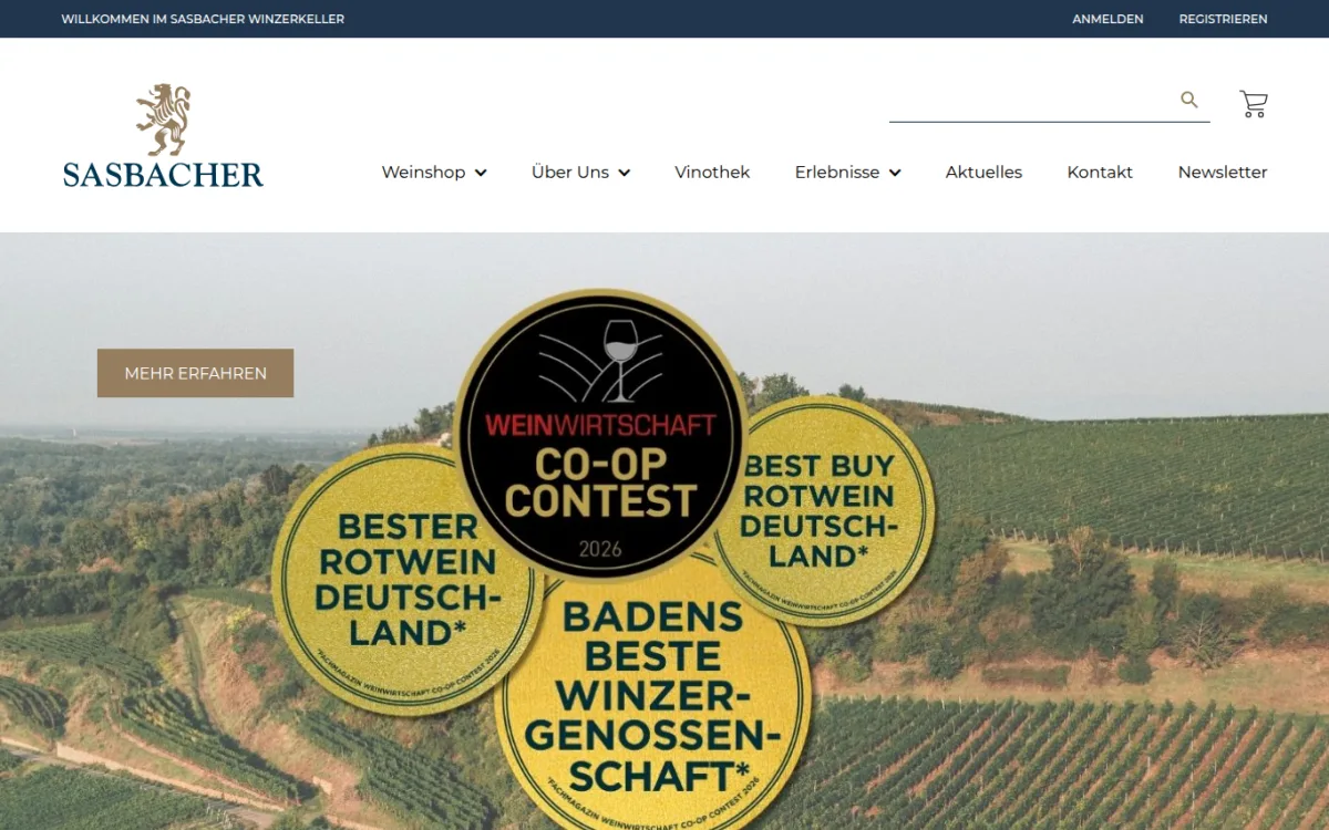 Startseite von sasbacher.de