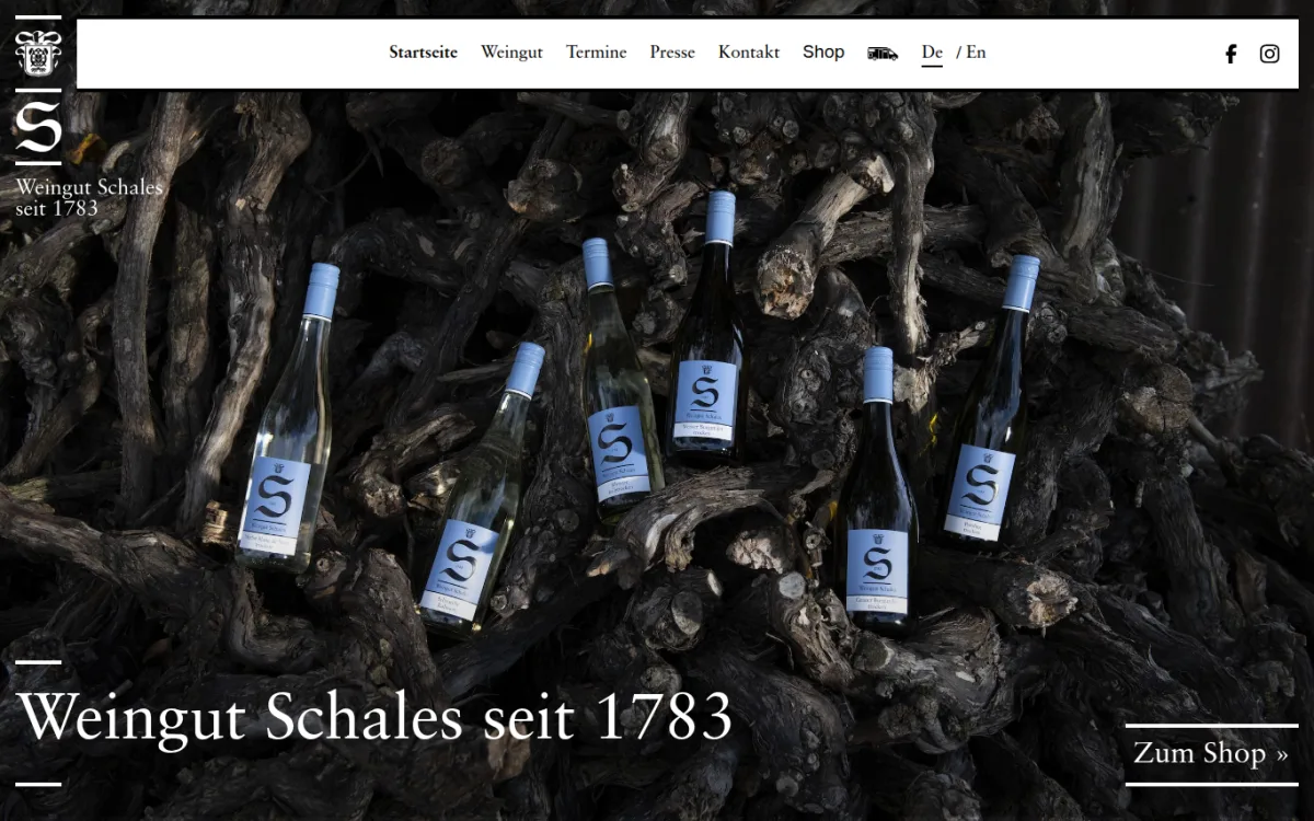 Startseite von schales.de