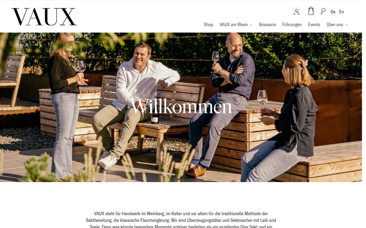 Startseite von vaux.de