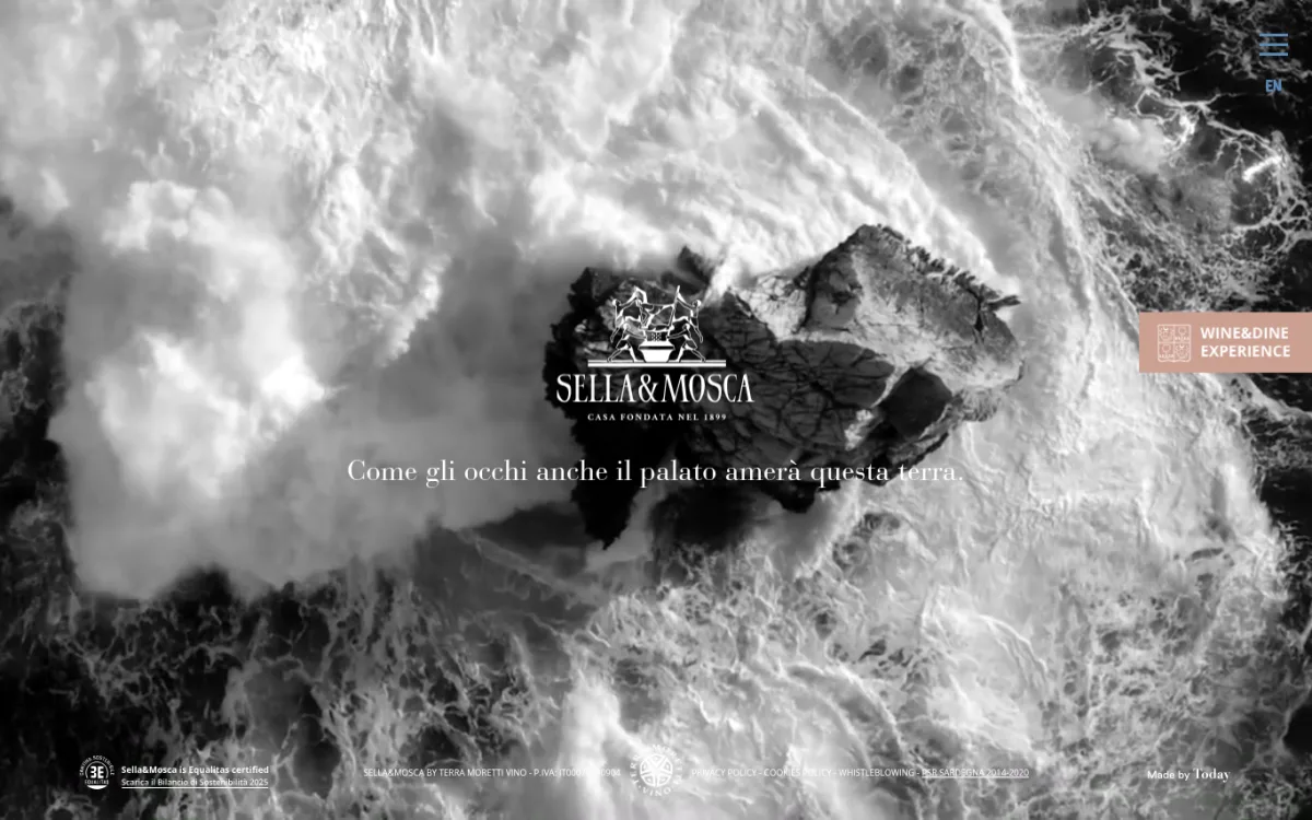Startseite von sellaemosca.com