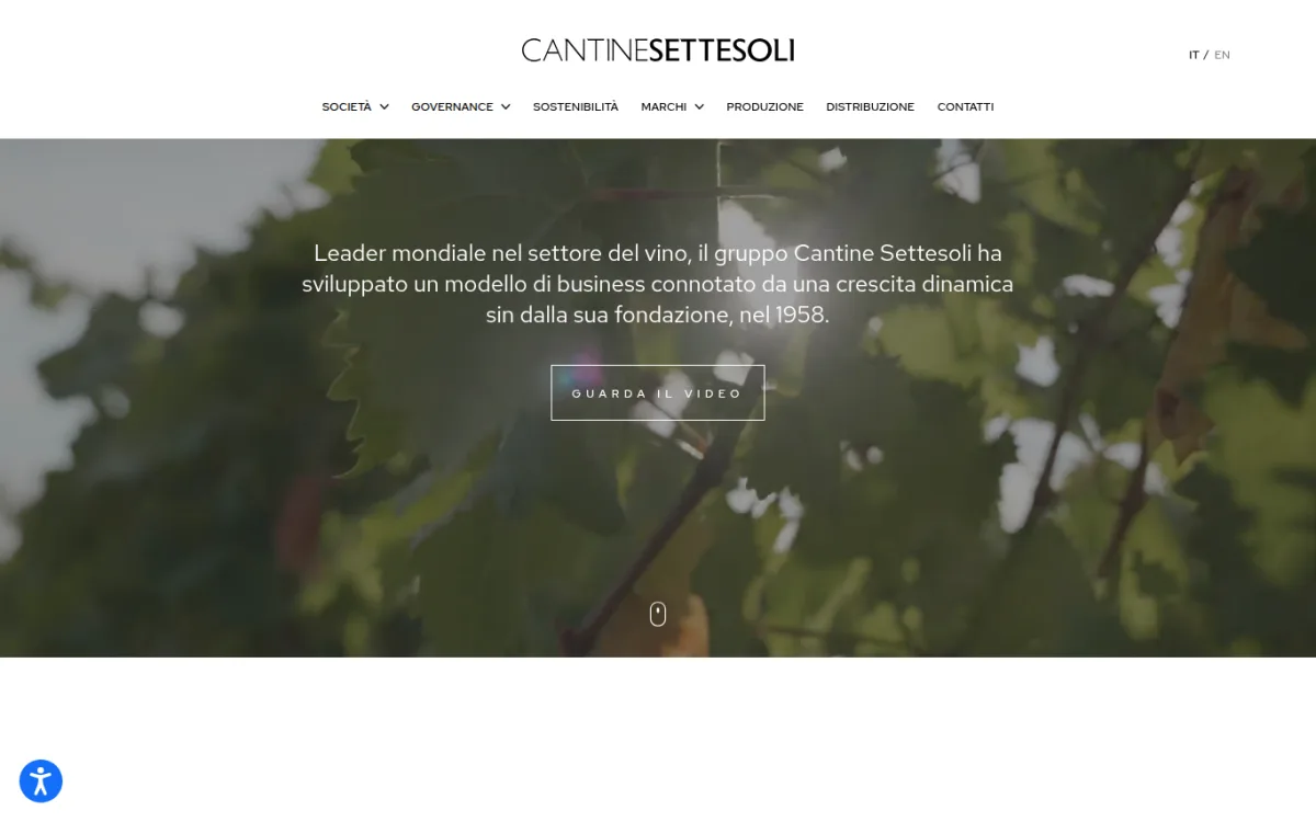 Startseite von cantinesettesoli.it