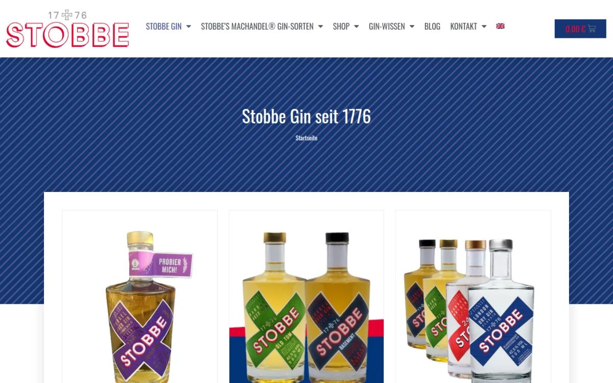 Startseite von stobbe1776.de