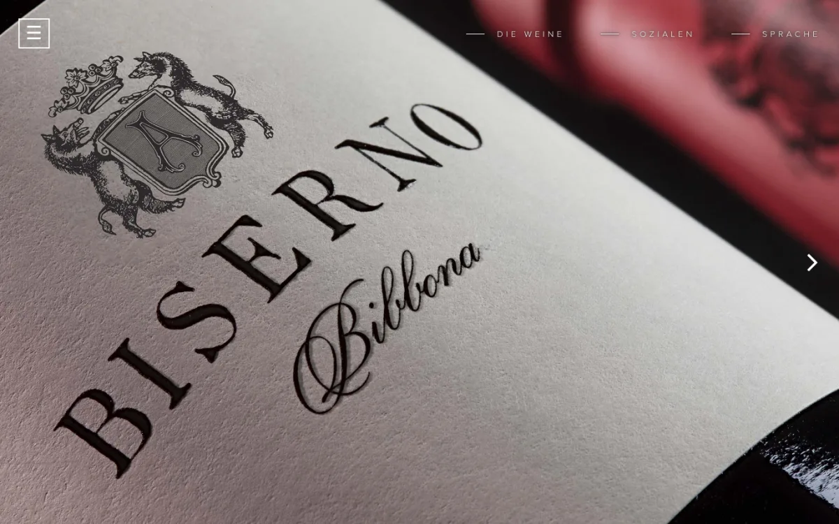 Startseite von biserno.it