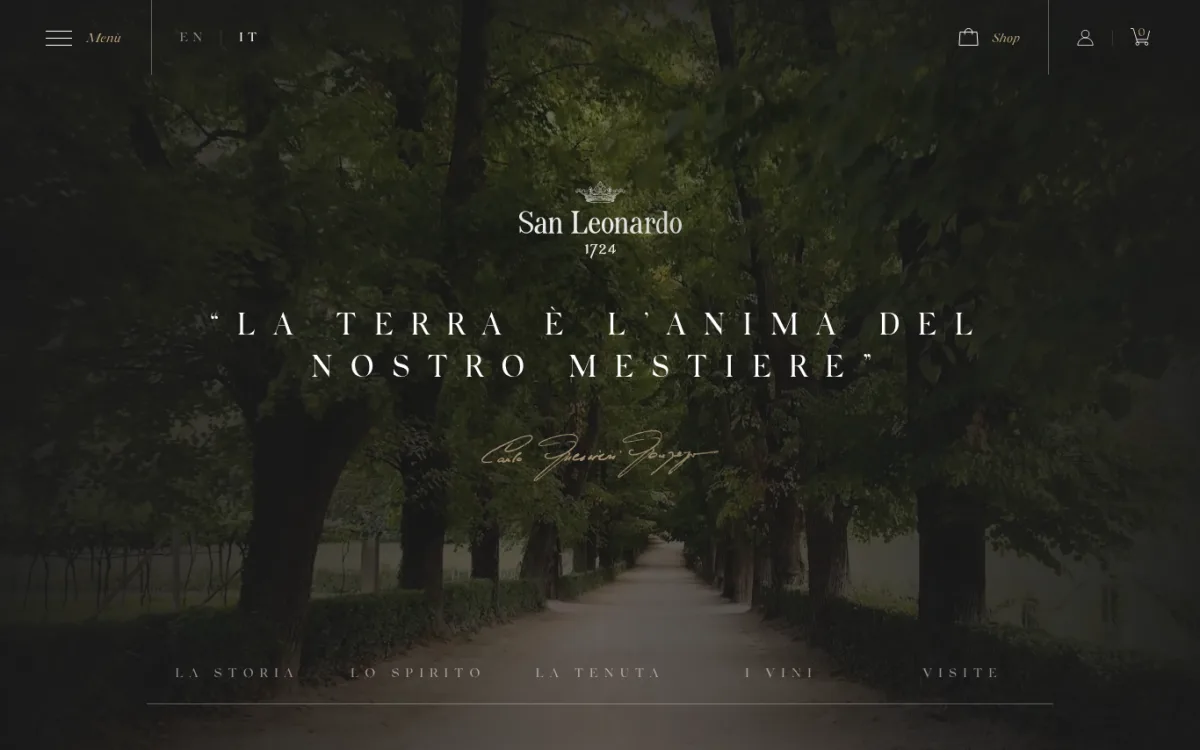 Startseite von sanleonardo.it