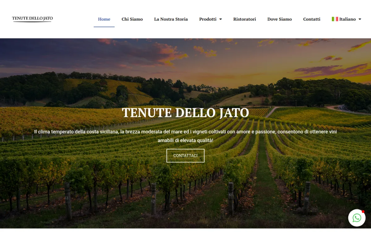 Startseite von tenutedellojato.it
