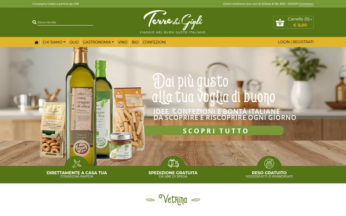 Startseite von terredeigigli.it