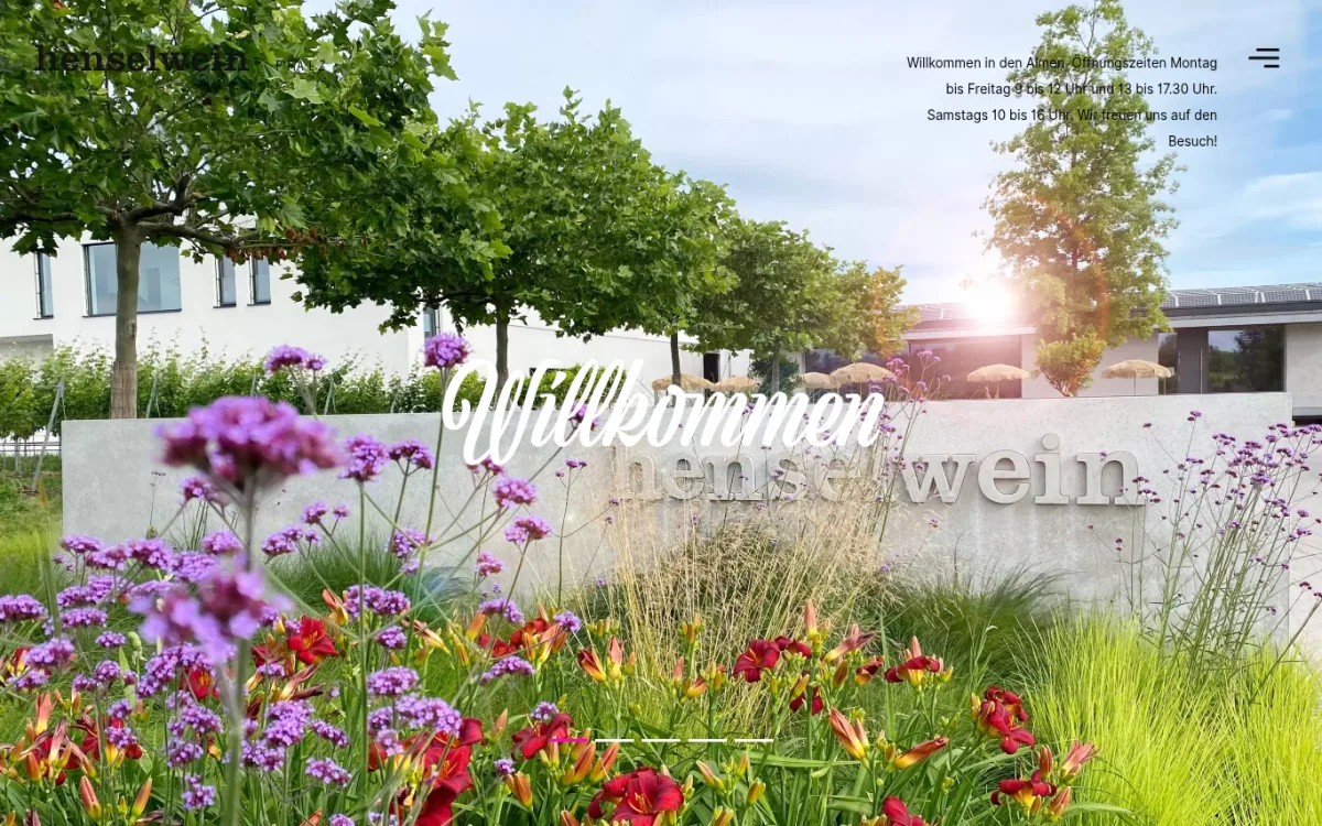 Startseite von henselwein.de