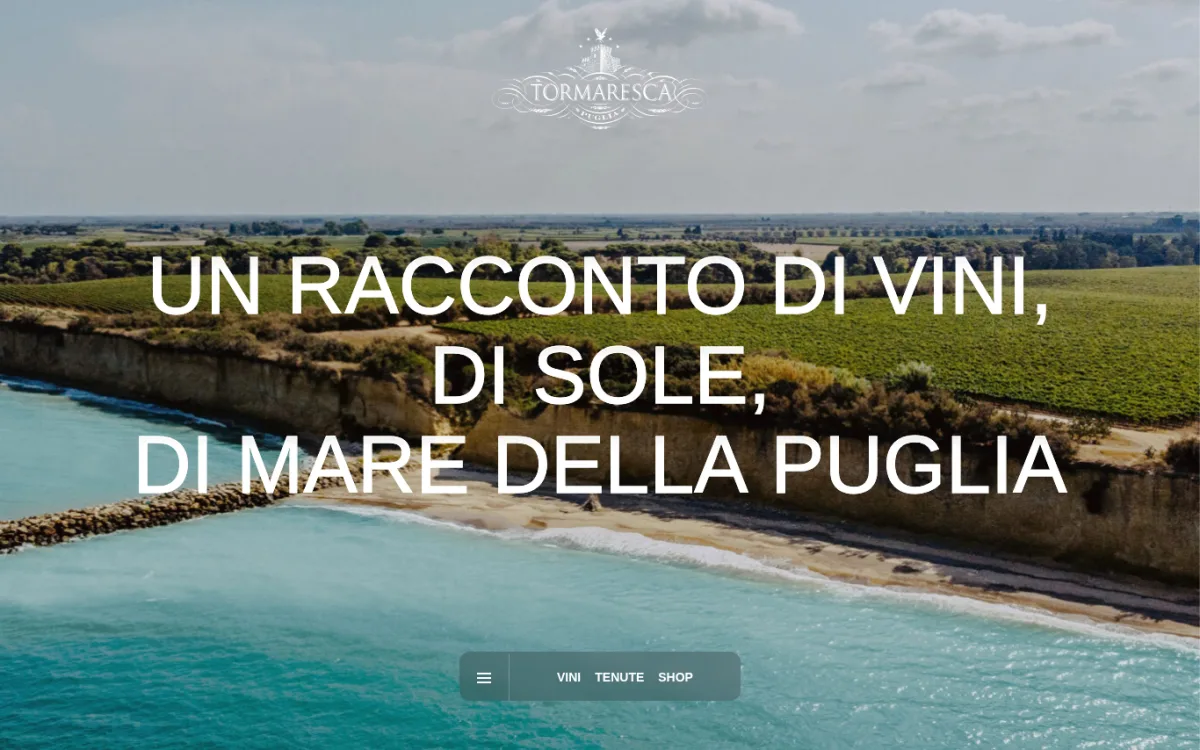 Startseite von tormaresca.it