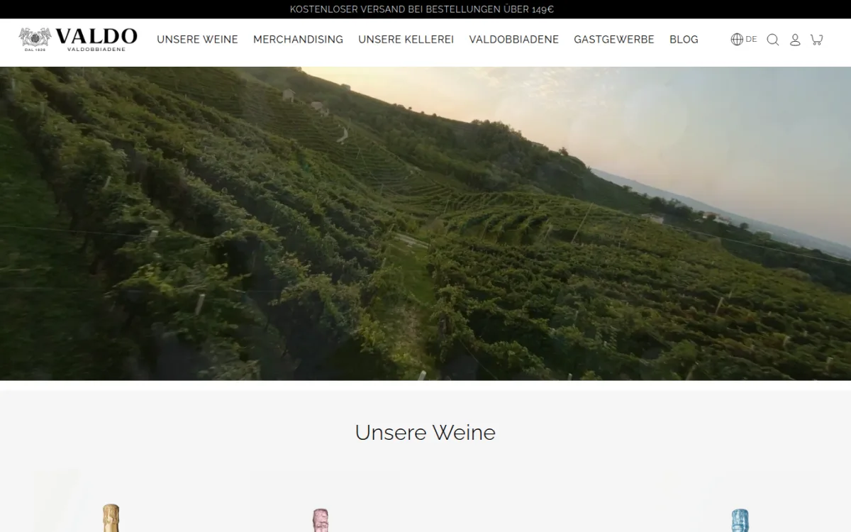 Startseite von de.valdo.com