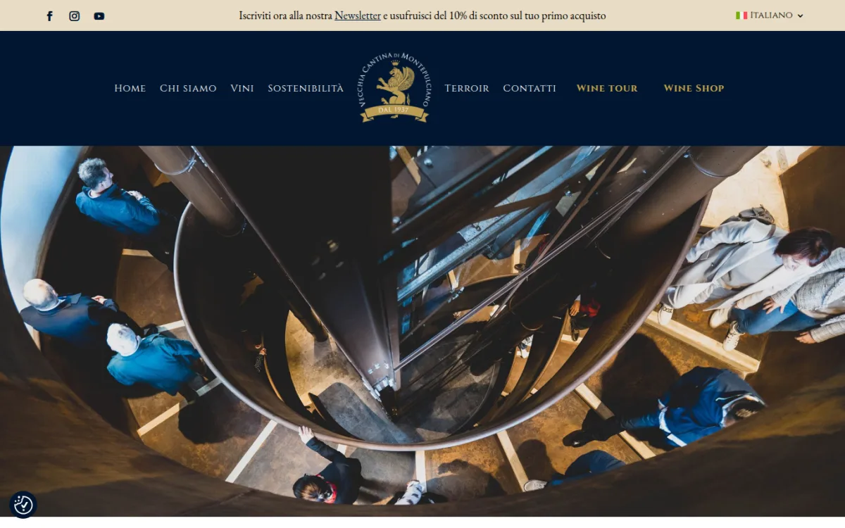 Startseite von vecchiacantinadimontepulciano.com
