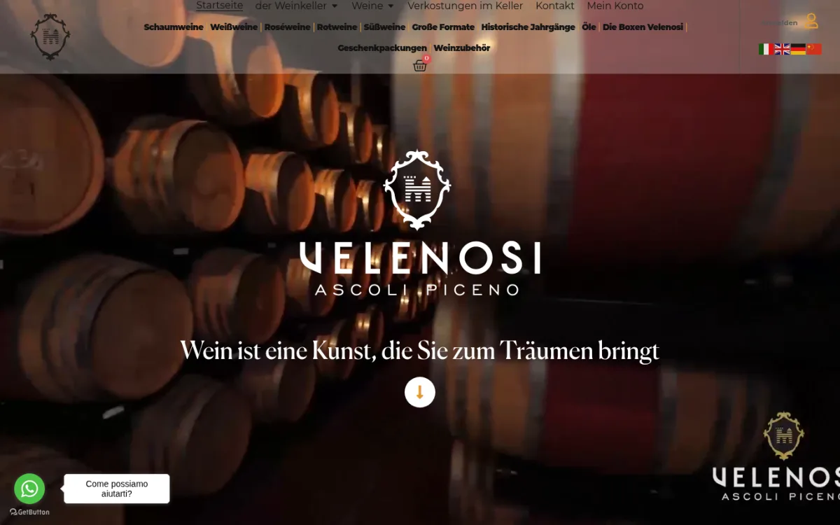 Startseite von velenosivini.com