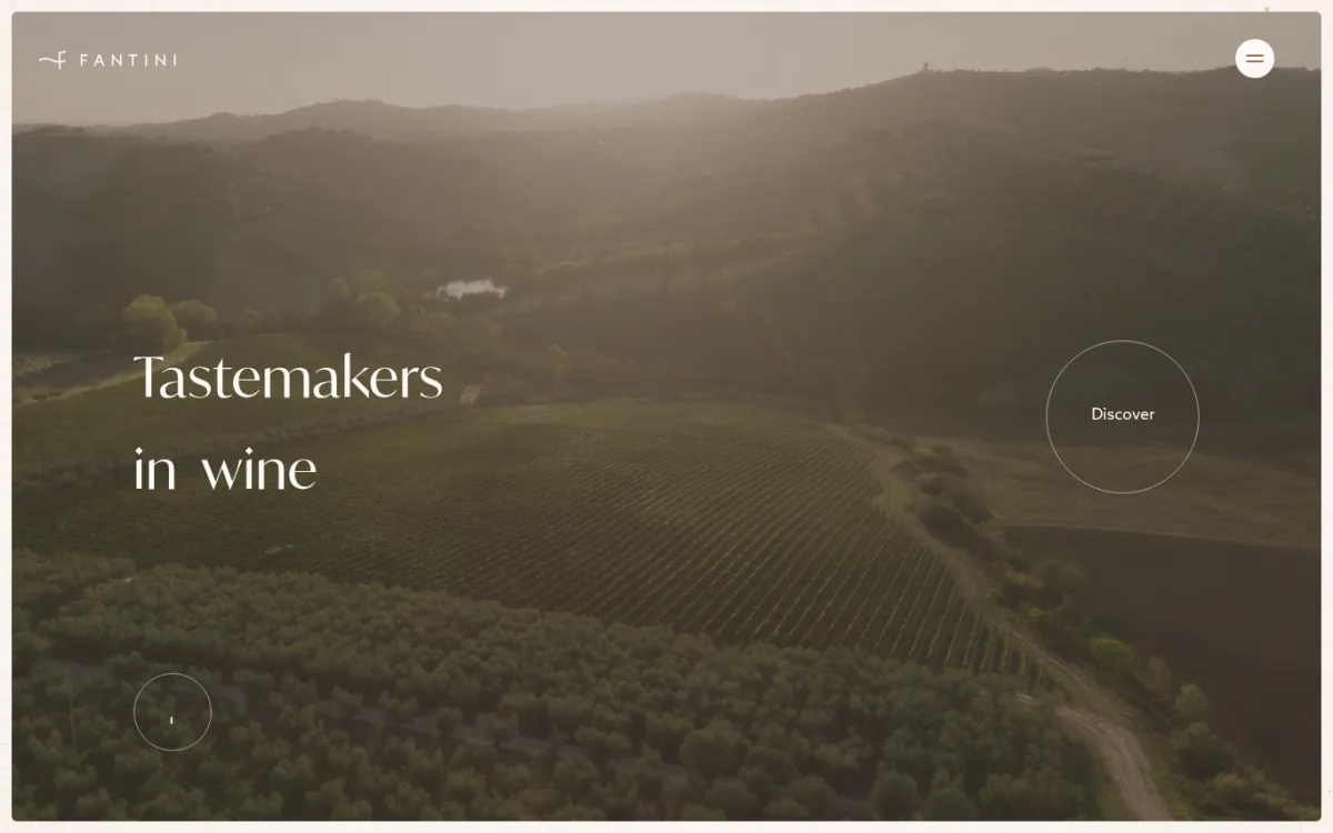 Startseite von fantiniwines.com