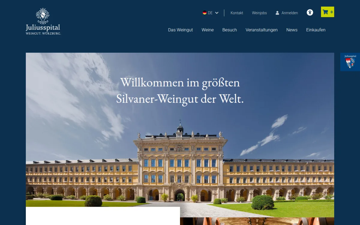 Startseite von juliusspital-weingut.de