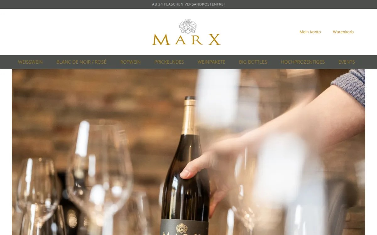 Startseite von marxweinshop.de
