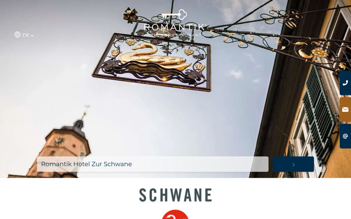 Startseite von schwane.de