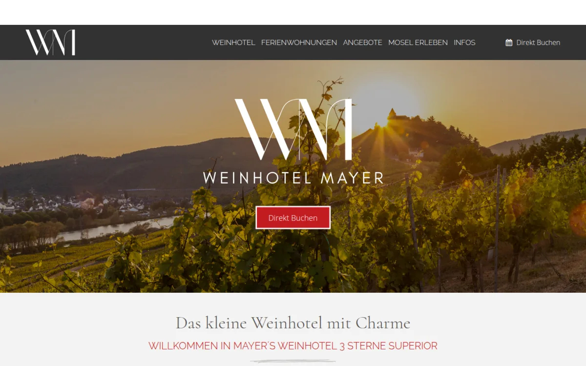 Startseite von hotel-weinhaus-mayer.de