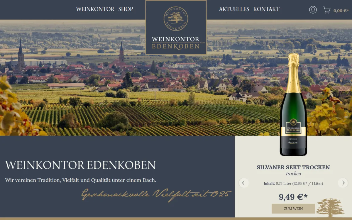 Startseite von weinkontor-edenkoben.de