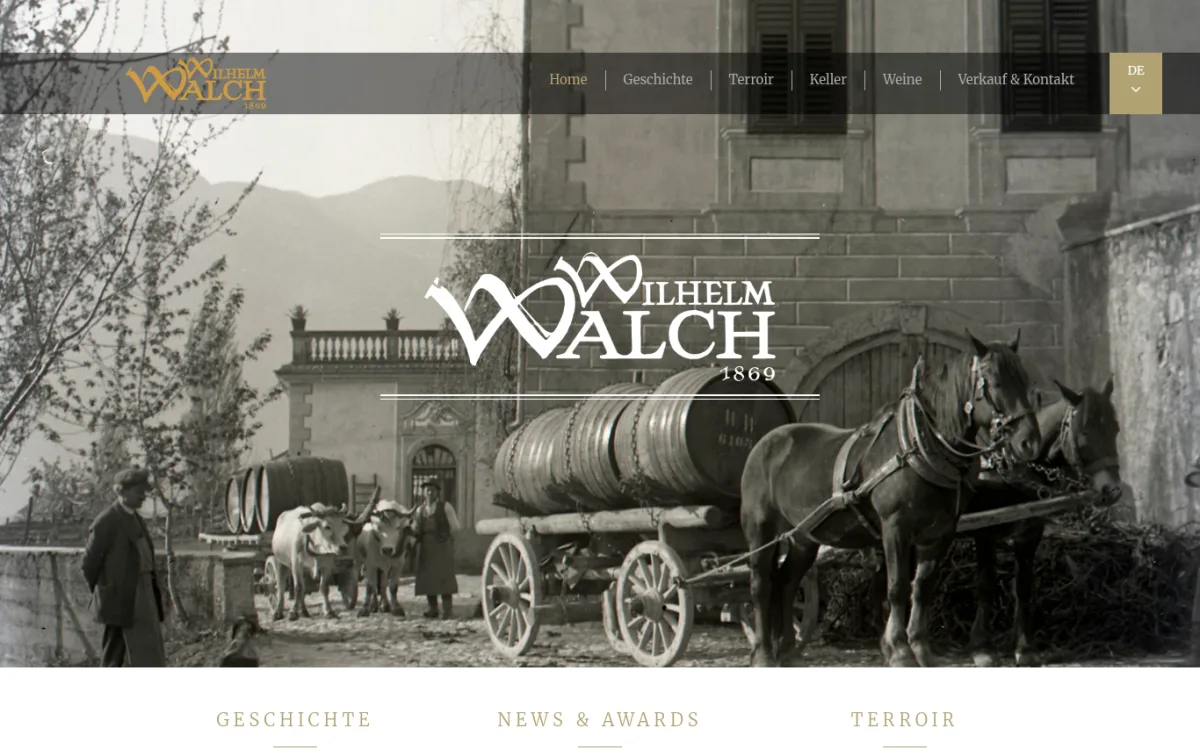 Startseite von walch.it