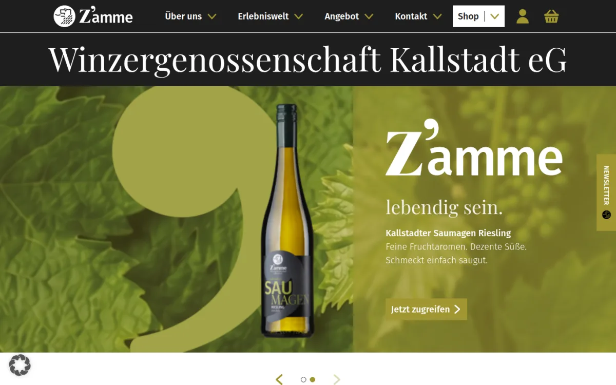 Startseite von wg-kallstadt.de