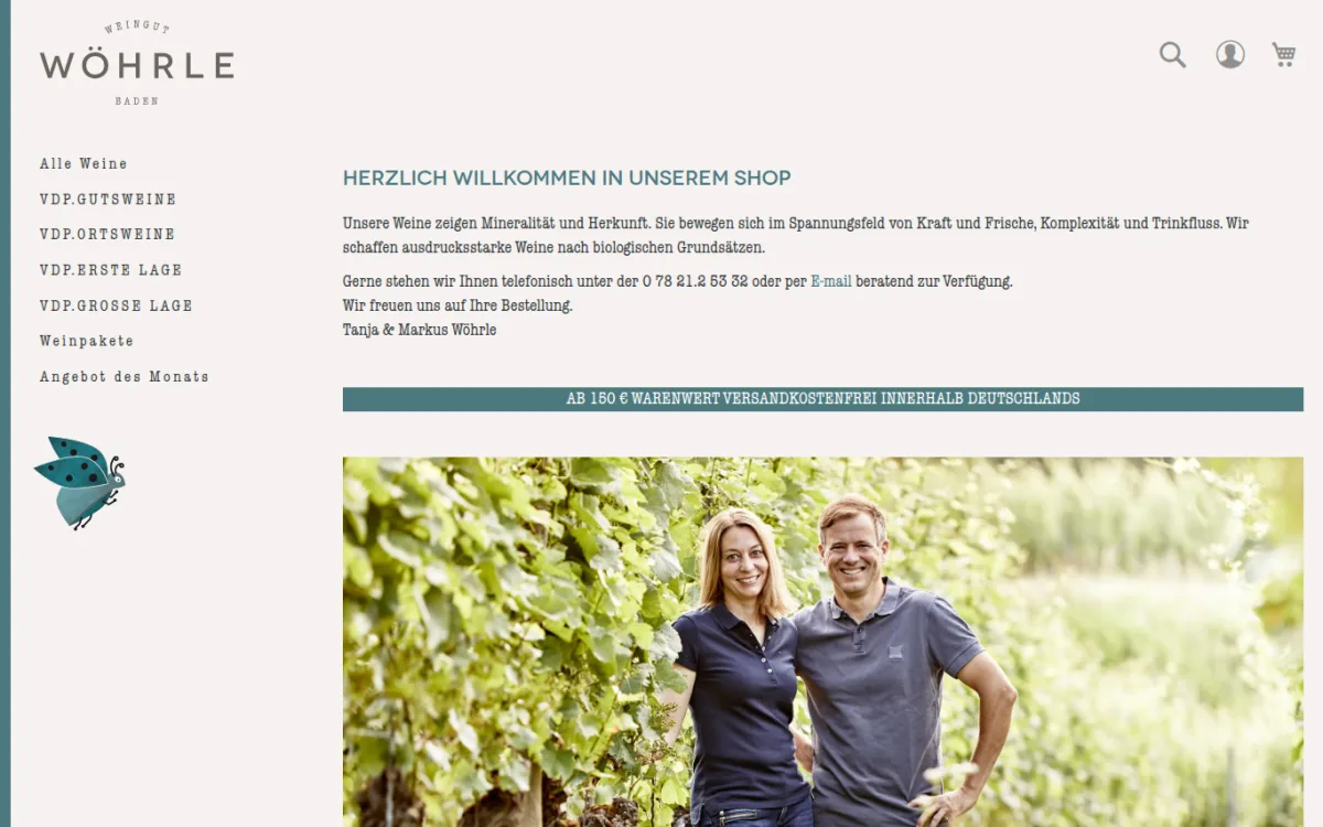 Startseite von shop.woehrle-wein.de