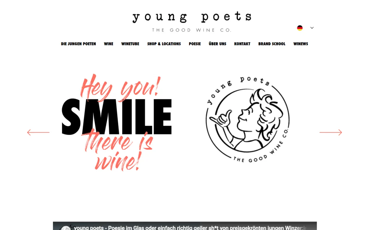 Startseite von young-poets-wine.com