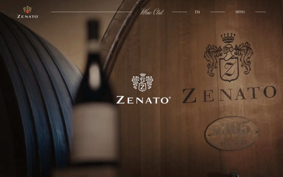 Startseite von zenato.it